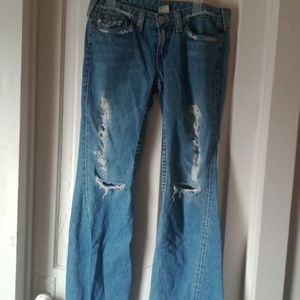 True religion distressed jeans